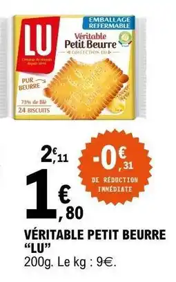 E.Leclerc VERITABLE PETIT BEURRE “LU” offre