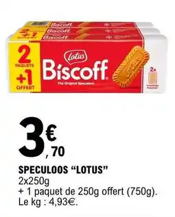 E.Leclerc Spéculoos 'Lotus' offre