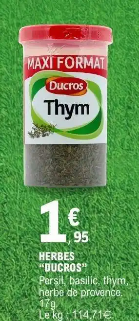 E.Leclerc HERBES “DUCROS” offre