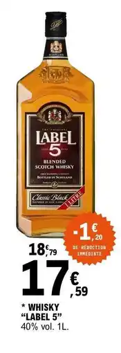 E.Leclerc Whisky Label 5 offre