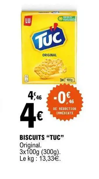 E.Leclerc BISCUITS “TUC” offre