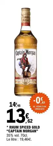 E.Leclerc RHUM SPICED GOLD 'CAPTAIN MORGAN' offre