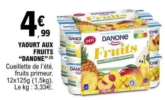 E.Leclerc YAOURT AUX FRUITS “DANONE” offre