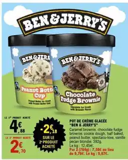 E.Leclerc POT DE CRÈME GLACÉE “BEN & JERRY’S” offre