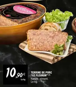 E.Leclerc Terrine de porc 'Le Fleuron' offre