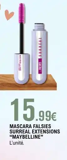 E.Leclerc Mascara Falsies Surreal Extensions 'Maybelline' offre