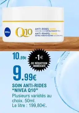 E.Leclerc SOIN ANTI-RIDES “NIVEA Q10” offre