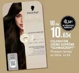 E.Leclerc Coloration Crème Suprême SCHWARZKOPF offre