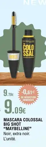 E.Leclerc Mascara Colossal Big Shot Maybelline offre