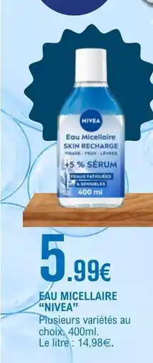 E.Leclerc Eau micellaire NIVEA offre