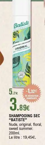 E.Leclerc Shampooing Sec Batiste offre