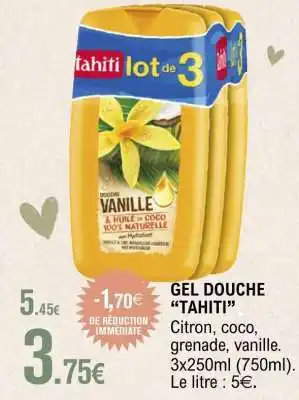 E.Leclerc Gel Douche Tahiti offre