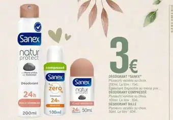 E.Leclerc DÉODORANT SANEX offre