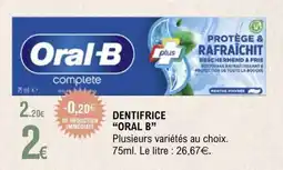 E.Leclerc Dentifrice Oral B offre