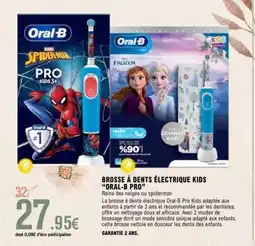 E.Leclerc Brosse à dents électrique Kids 'Oral-B Pro' offre