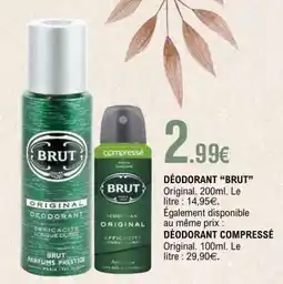 E.Leclerc DÉODORANT “BRUT” offre