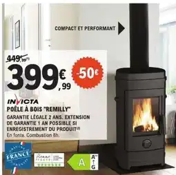 E.Leclerc POÊLE À BOIS REMILLY offre