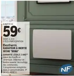 E.Leclerc Bestherm Radiateur à Inertie Sèche 'Irina' offre