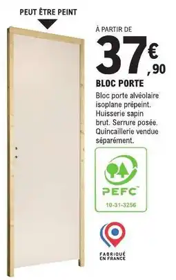 E.Leclerc BLOC PORTE offre