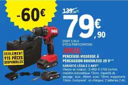 E.Leclerc SKIL PERCEUSE-VISSEUSE À PERCUSSION BRUSHLESS 20 V offre