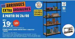 E.Leclerc ÉTAGÈRE CHARGE LOURDE FINITION ÉPOXY 5 TABLETTES FOXTER offre