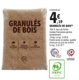 E.Leclerc Granulés de bois offre