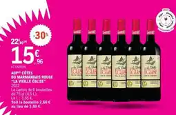 E.Leclerc AOP Côtes du Marmandais Rouge 'La Vieille Église' 2022 offre