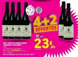 E.Leclerc AOP Côtes du Rhône Rouge 'Marquis d'Arlandes' offre