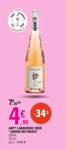 E.Leclerc AOP LANGUEDOC ROSÉ “JARDIN DES ROSES” offre