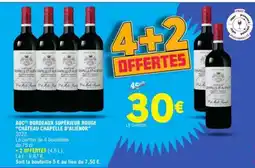E.Leclerc AOC Bordeaux Supérieur Rouge 'Château Chapelle d'Alienor' offre