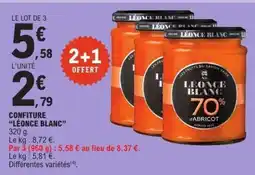 E.Leclerc CONFITURE “LÉONCE BLANC” offre