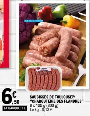 E.Leclerc Saucisses De Toulouse offre