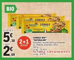 E.Leclerc COOKIES BIO NATURALINE offre