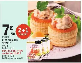 E.Leclerc PLAT CUISINÉ FEYEL offre
