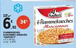 E.Leclerc FLAMMEKUECHES ALSACIENNES SURGELEÉES “KAUFFER’S” offre
