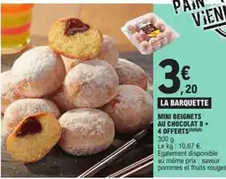 E.Leclerc MINI BEIGNETS AU CHOCOLAT 8 + 4 OFFERTS offre