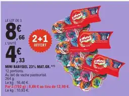 E.Leclerc Mini Babybel 23% Mat.Gr offre