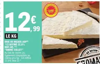 E.Leclerc Brie De Meaux Aop offre