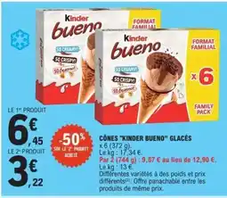 E.Leclerc Cônes 'Kinder Bueno' glacés offre