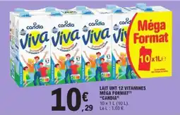 E.Leclerc Lait UHT 12 Vitamines Méga Format Candia offre