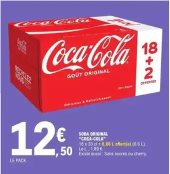 E.Leclerc SODA ORIGINAL COCA-COLA offre