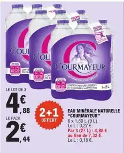 E.Leclerc Eau Minérale Naturelle Courmayeur offre