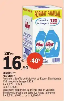 E.Leclerc LESSIVE LE CHAT offre