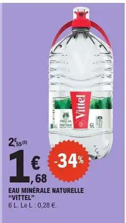 E.Leclerc Eau Minérale Naturelle Vittel offre