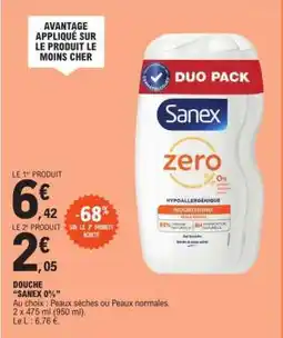 E.Leclerc Sanex Zero% offre