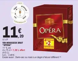 E.Leclerc VIN MOUSSEUX BRUT 'OPERA' offre