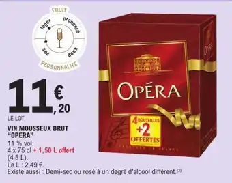 E.Leclerc VIN MOUSSEUX BRUT 'OPERA' offre
