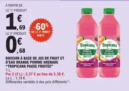 E.Leclerc Tropicana Pause Fruitée offre