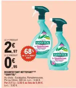 E.Leclerc DESINFECTANT NETTOYANT “SANYTOL” offre