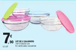 E.Leclerc LOT DE 4 SALADIERS offre